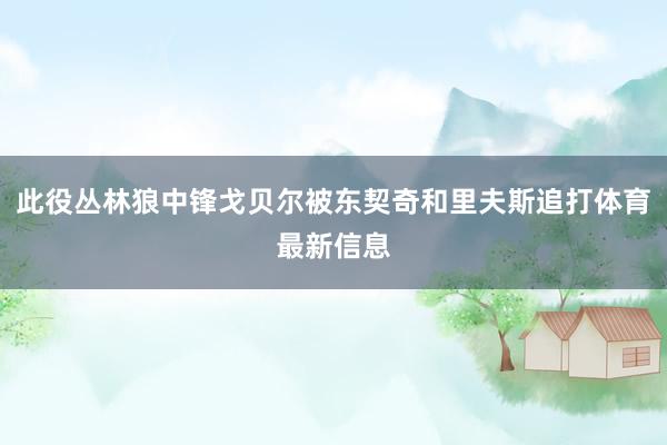 此役丛林狼中锋戈贝尔被东契奇和里夫斯追打体育最新信息