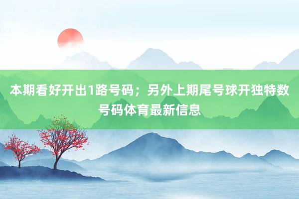 本期看好开出1路号码；另外上期尾号球开独特数号码体育最新信息