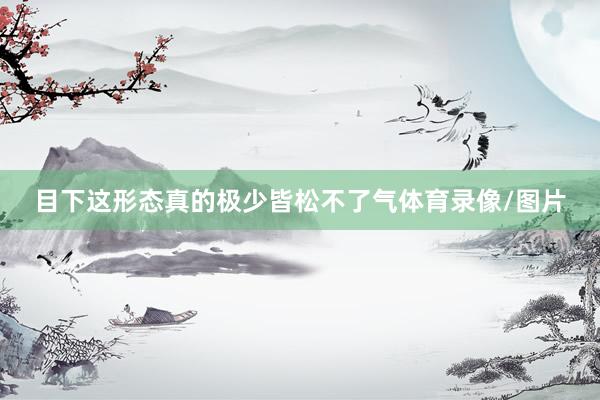 目下这形态真的极少皆松不了气体育录像/图片