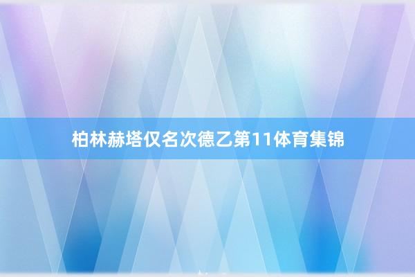 柏林赫塔仅名次德乙第11体育集锦