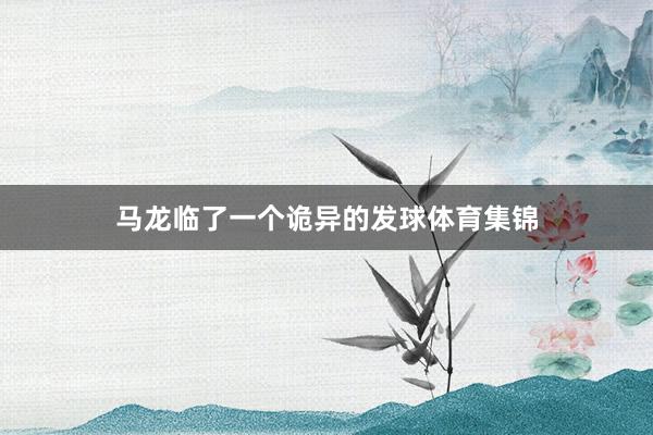 马龙临了一个诡异的发球体育集锦