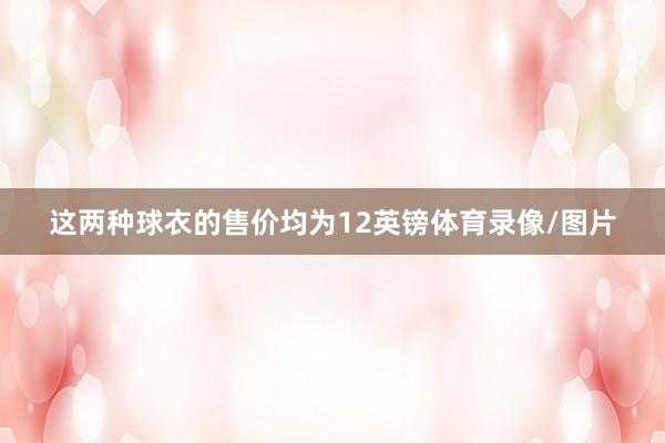 这两种球衣的售价均为12英镑体育录像/图片