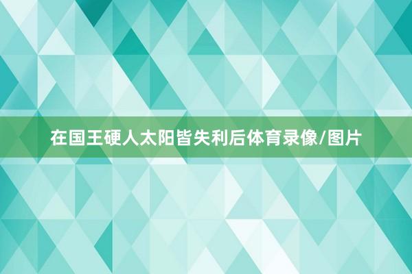 在国王硬人太阳皆失利后体育录像/图片