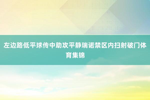 左边路低平球传中助攻平静瑞诺禁区内扫射破门体育集锦 左边路低平球传中助攻平静瑞诺禁区内扫射破门体育集锦