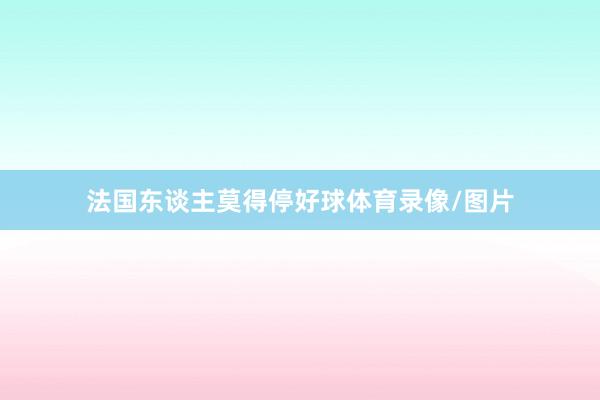 法国东谈主莫得停好球体育录像/图片