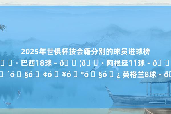 2025年世俱杯按会籍分别的球员进球榜：18球 - 🇧🇷 巴