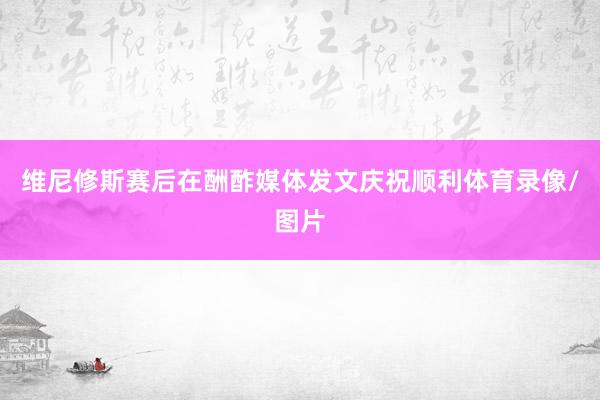 维尼修斯赛后在酬酢媒体发文庆祝顺利体育录像/图片