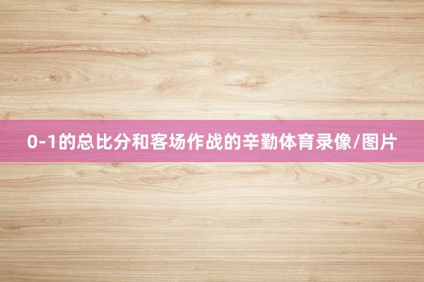 0-1的总比分和客场作战的辛勤体育录像/图片