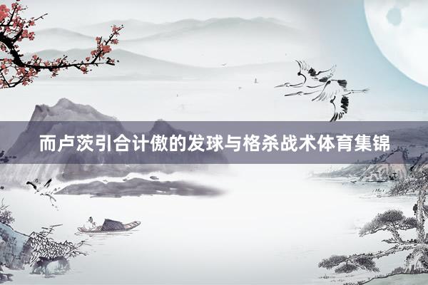 而卢茨引合计傲的发球与格杀战术体育集锦