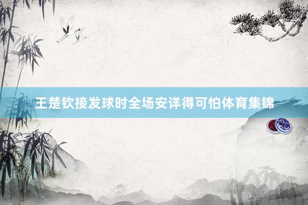 王楚钦接发球时全场安详得可怕体育集锦