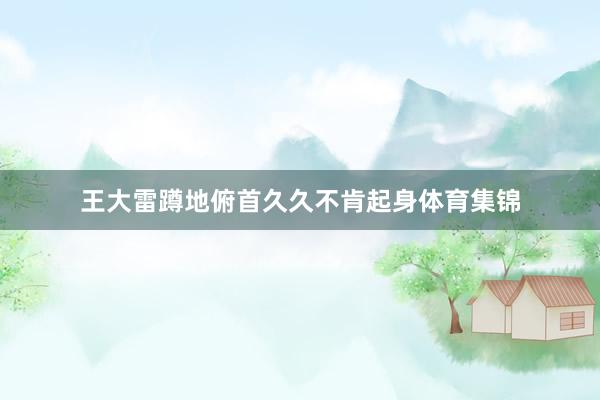 王大雷蹲地俯首久久不肯起身体育集锦