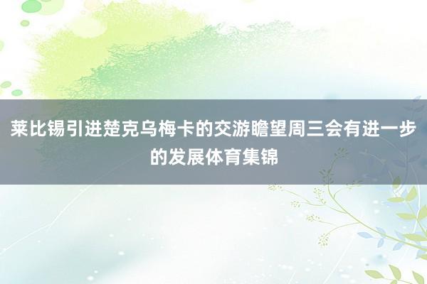 莱比锡引进楚克乌梅卡的交游瞻望周三会有进一步的发展体育集锦