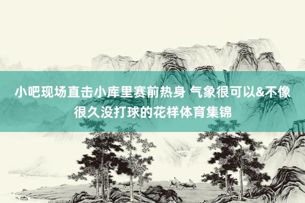 小吧现场直击小库里赛前热身 气象很可以&不像很久没打