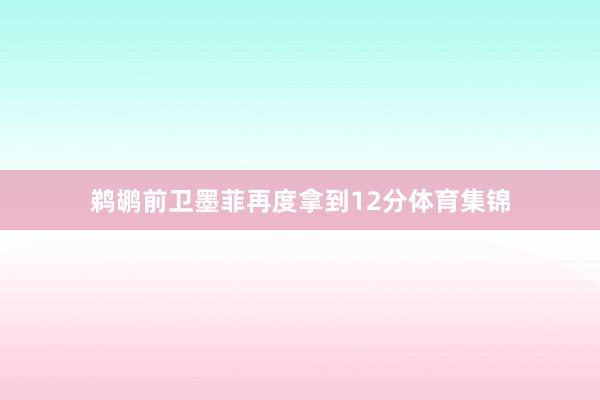 鹈鹕前卫墨菲再度拿到12分体育集锦