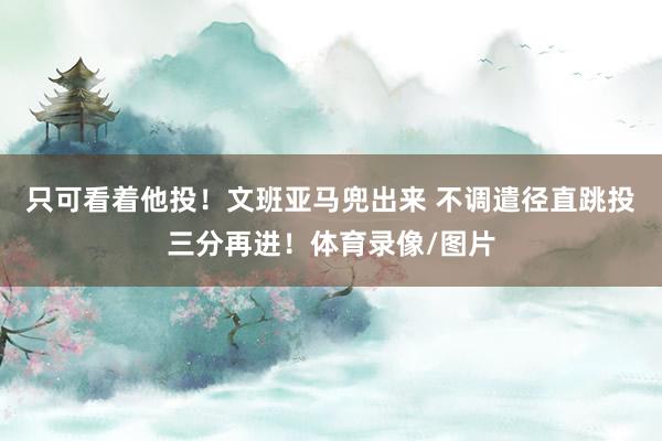 只可看着他投！文班亚马兜出来 不调遣径直跳投三分再进！体育录