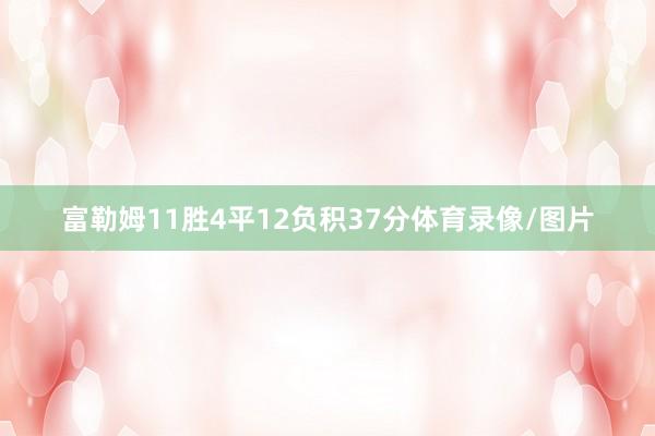 富勒姆11胜4平12负积37分体育录像/图片