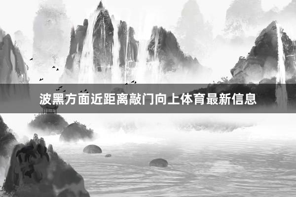 波黑方面近距离敲门向上体育最新信息