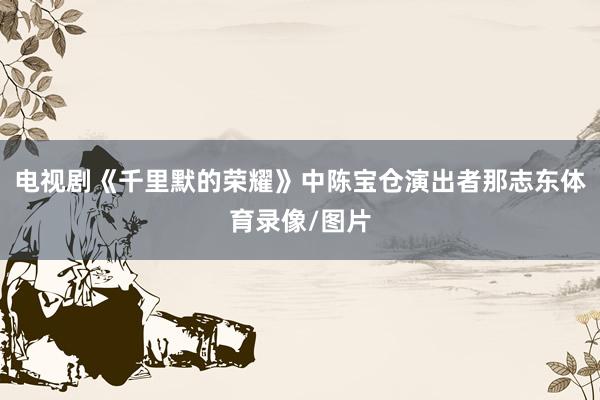 电视剧《千里默的荣耀》中陈宝仓演出者那志东体育录像/图片