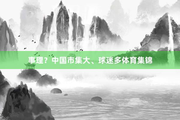 事理？中国市集大、球迷多体育集锦